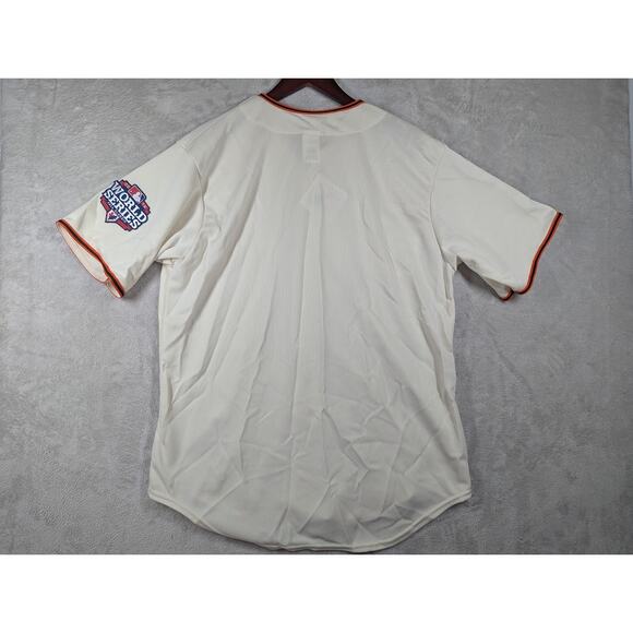 NWT 2012 World Series Patch San Francisco Giants Home Jersey Majestic Size L MLB - Picture 10 of 10